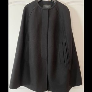 Black Wool J. Crew Cape